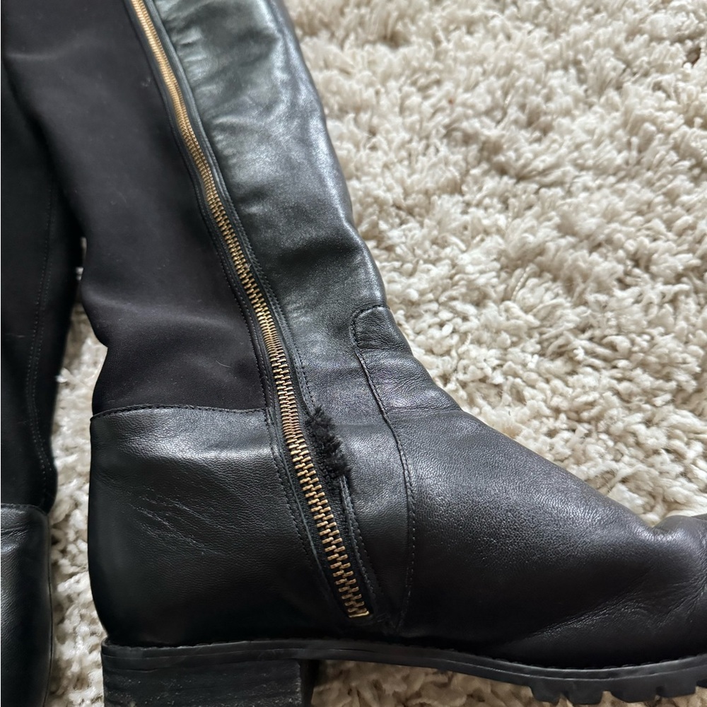 Fashionable faux leather highrise black cute going out evening fall wint… - Picture 5 of 7